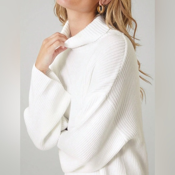 White Sweater Dress - Picture 2 of 3